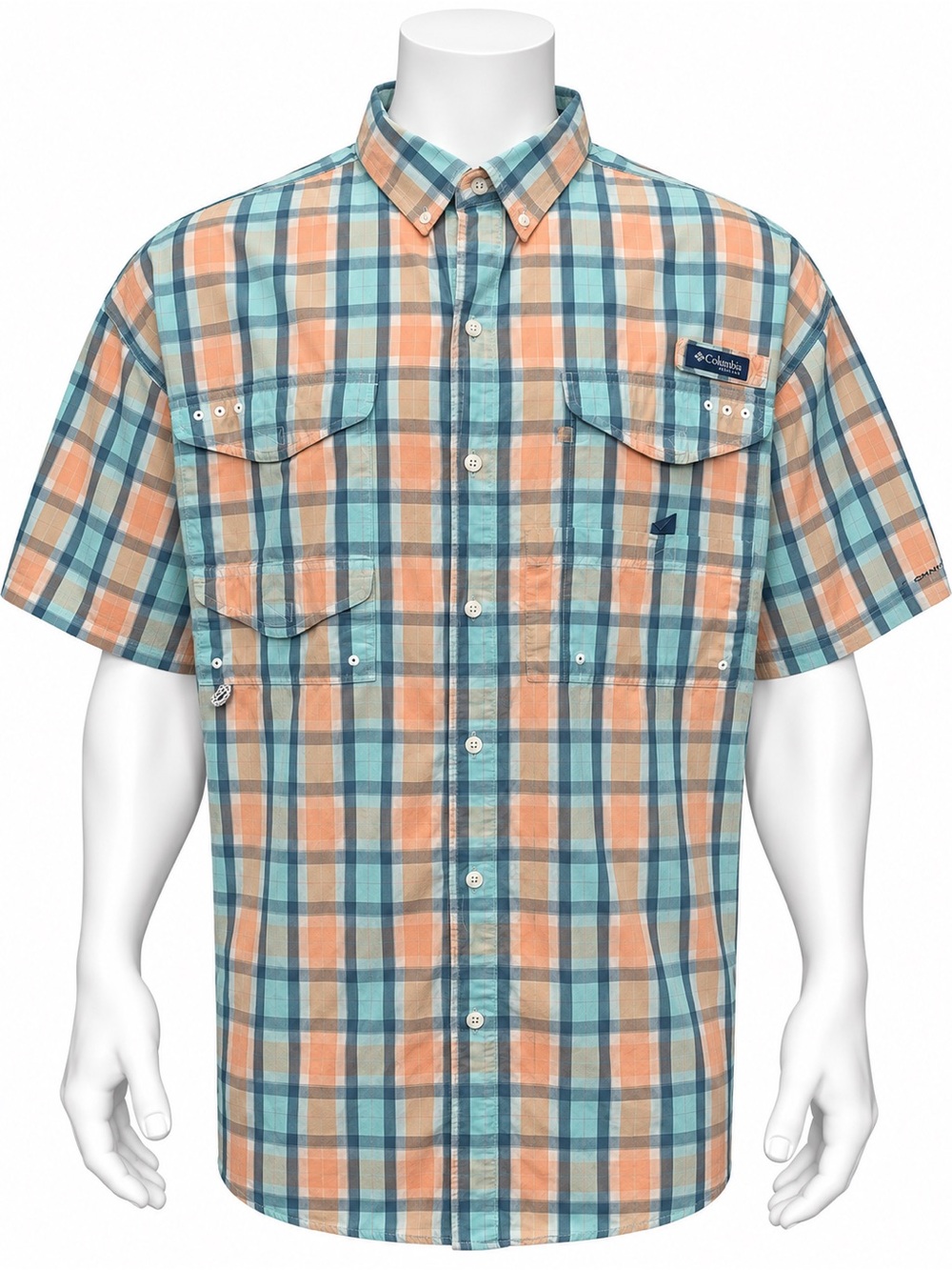 Columbia PFG Sportswear Omni Shade Super Bonehead Vented Fishing Shirt XXL 2X